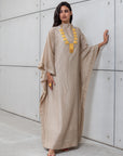 TEXTURED KAFTAN IN GOLD RTW