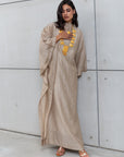 TEXTURED KAFTAN IN GOLD RTW