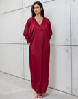 KAFTAN DRESS IN RED RTW