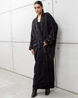 Jacquard Satin Abaya RTW