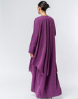 Layer Flow Abaya in Purple