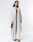 Layer Flow Abaya in Beige