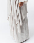 Layer Flow Abaya in Beige