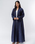 Structured Navy Blue Abaya