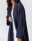 Structured Navy Blue Abaya