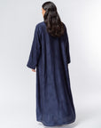 Structured Navy Blue Abaya