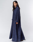 Structured Navy Blue Abaya