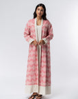 Pattern Abaya in Pink