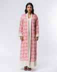 Pattern Abaya in Pink