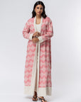 Pattern Abaya in Pink