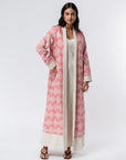 Pattern Abaya in Pink