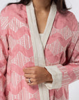 Pattern Abaya in Pink