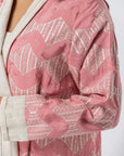 Pattern Abaya in Pink