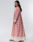 Pattern Abaya in Pink