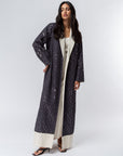 Mirror Abaya in Dark Grey