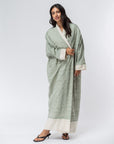 Pattern Abaya in Mint Green