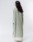 Pattern Abaya in Mint Green