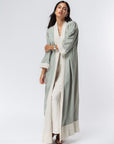 Crushed Abaya in Mint Green