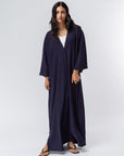 Loose Abaya in Navy Blue