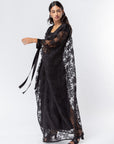 Flower Flow Abaya in Black RTW