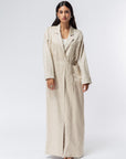 Suit Pocket Abaya in Beige