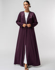 Polished Layer Abaya in Purple