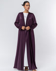 Polished Layer Abaya in Purple RTW