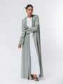 Polished Layer Abaya in Mint Green