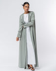 Polished Layer Abaya in Mint Green