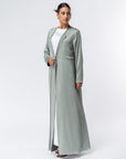 Polished Layer Abaya in Mint Green