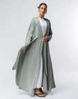 Polished Layer Abaya in Mint Green