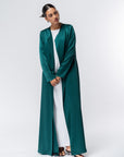 Polished Layer Abaya in Emerald Green