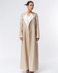 Double Collar Abaya in Gold