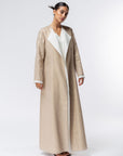 Double Collar Abaya in Gold