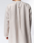 Double Collar Abaya in Light Lavender