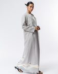 Kimono Ribbons Abaya in Gray