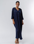 Kaftan Dress in Navy Blue