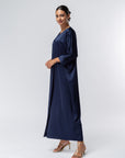 Kaftan Dress in Navy Blue