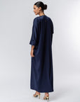 Kaftan Dress in Navy Blue