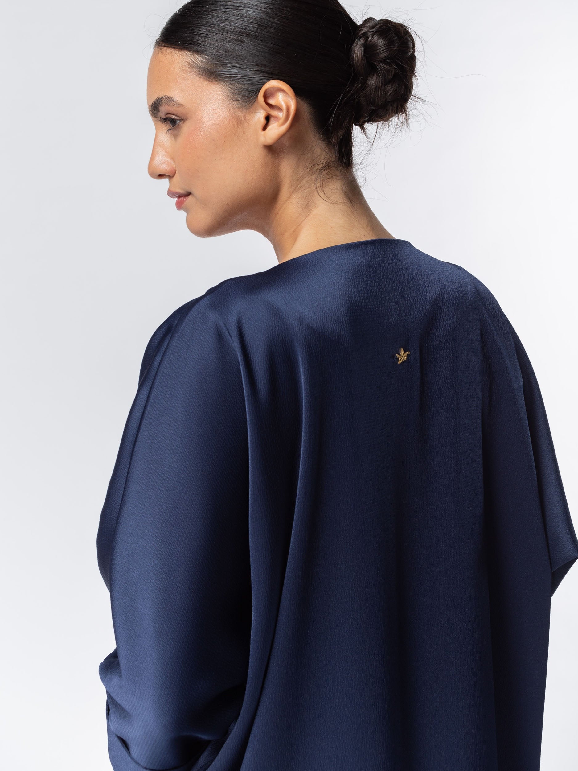 Kaftan Dress in Navy Blue