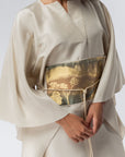 Luxury Silk Kaftan with Gold Front