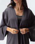 Loose Abaya in Charcoal Gray RTW