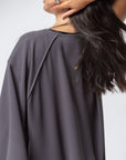 Loose Abaya in Charcoal Gray