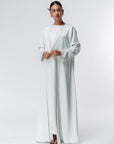 Polished Layer Abaya in Light Green