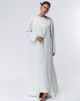 Polished Layer Abaya in Light Green