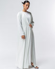 Polished Layer Abaya in Light Green