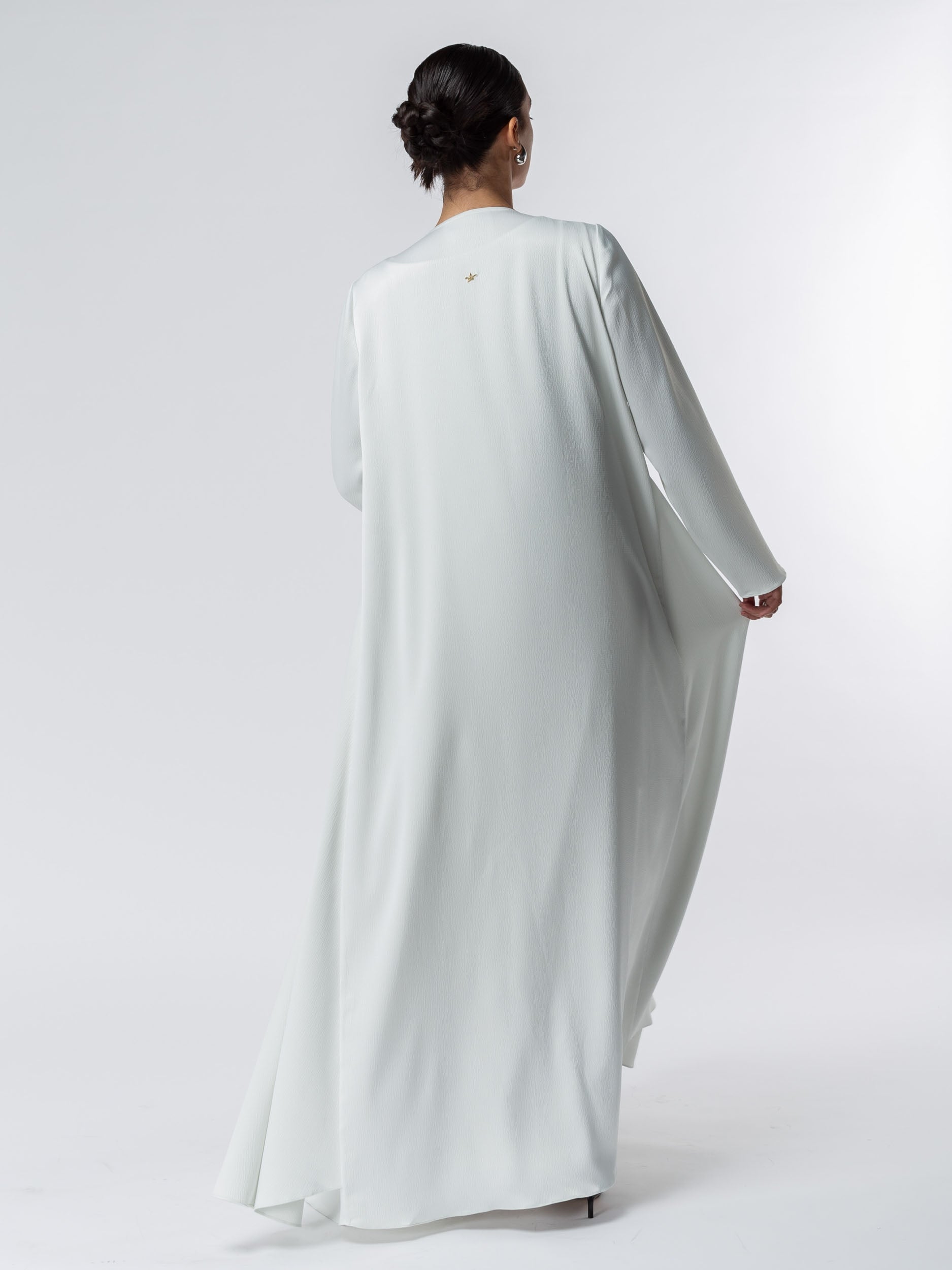 Polished Layer Abaya in Light Green