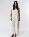 Linen Dress in Off White