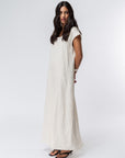 Linen Dress in Off White