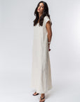 Linen Dress in Off White